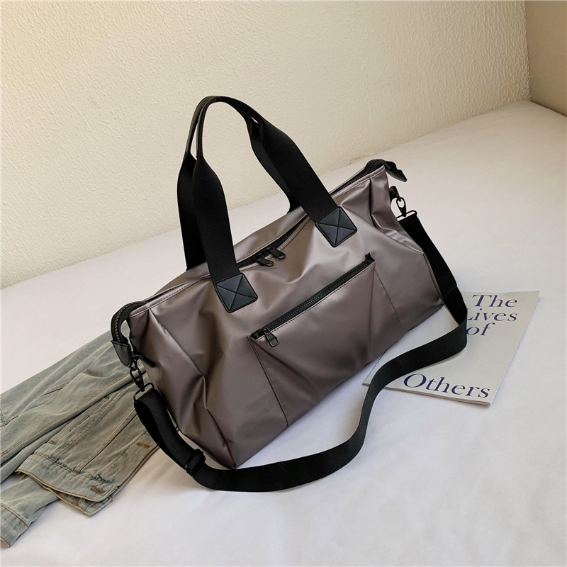 Nylon Waterdichte Reistas Sport Tassen Mannen Handtassen Tote Schouder Crossbody Tas Duffle Multifunctionele Bagage Tassen: Metal powde