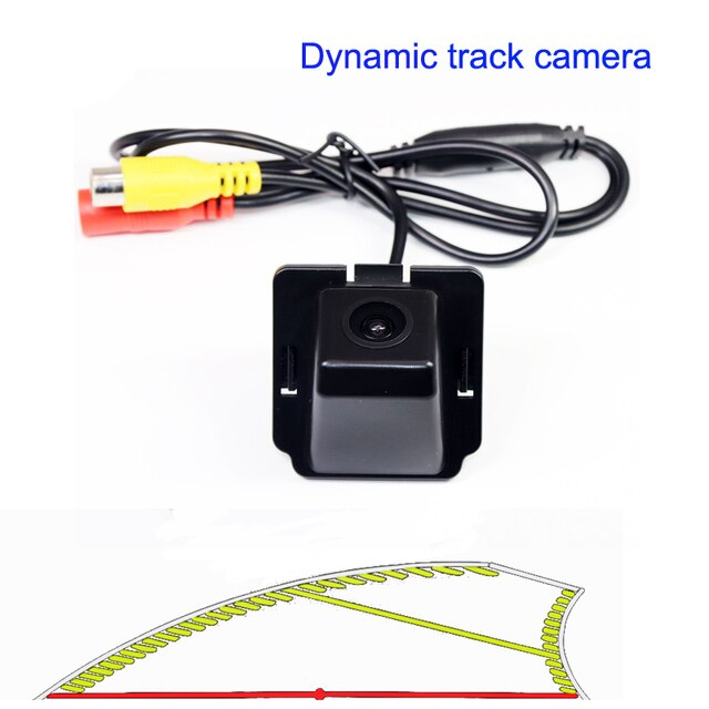 Dynamic Trajectory Tracking Car Rear View Reverse Camera For Mitsubishi Outlander XL Outlander Citroen C-Crosser Peugeot 4007: Orange