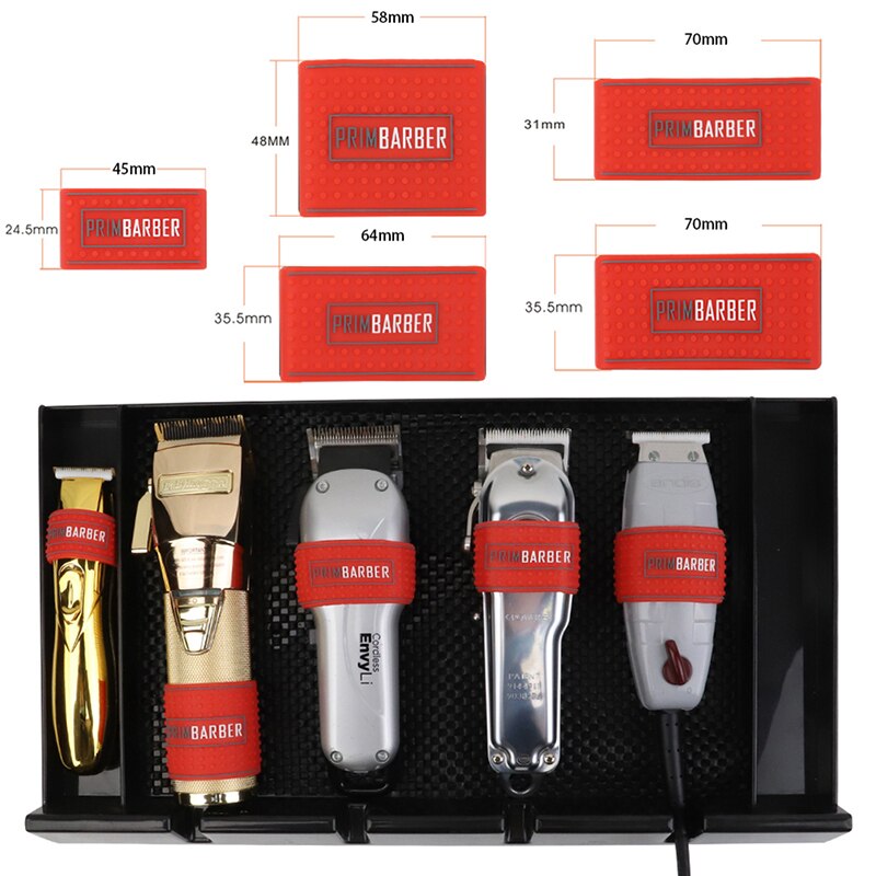 5 st/set halkfri barberare clipper greppband ärm hårklippare hållare lock