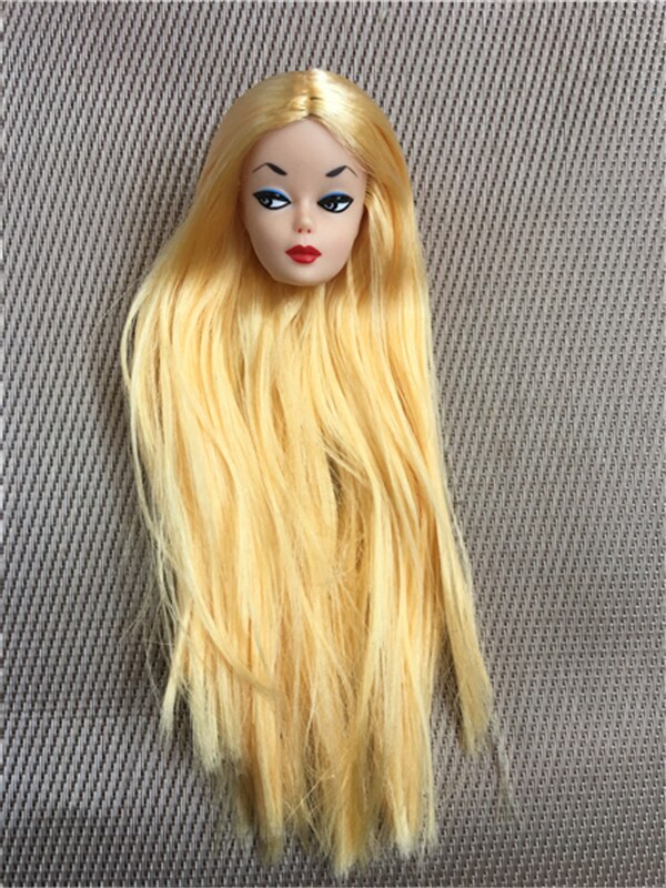 St Zeldzame Lange Haar Pop Hoofd Collectie Geworteld Haar Pop Heads 1/6 Lady Speelgoed Hoofd Diy Speelgoed Onderdelen Mannelijke vrouwelijke Pop Heads
