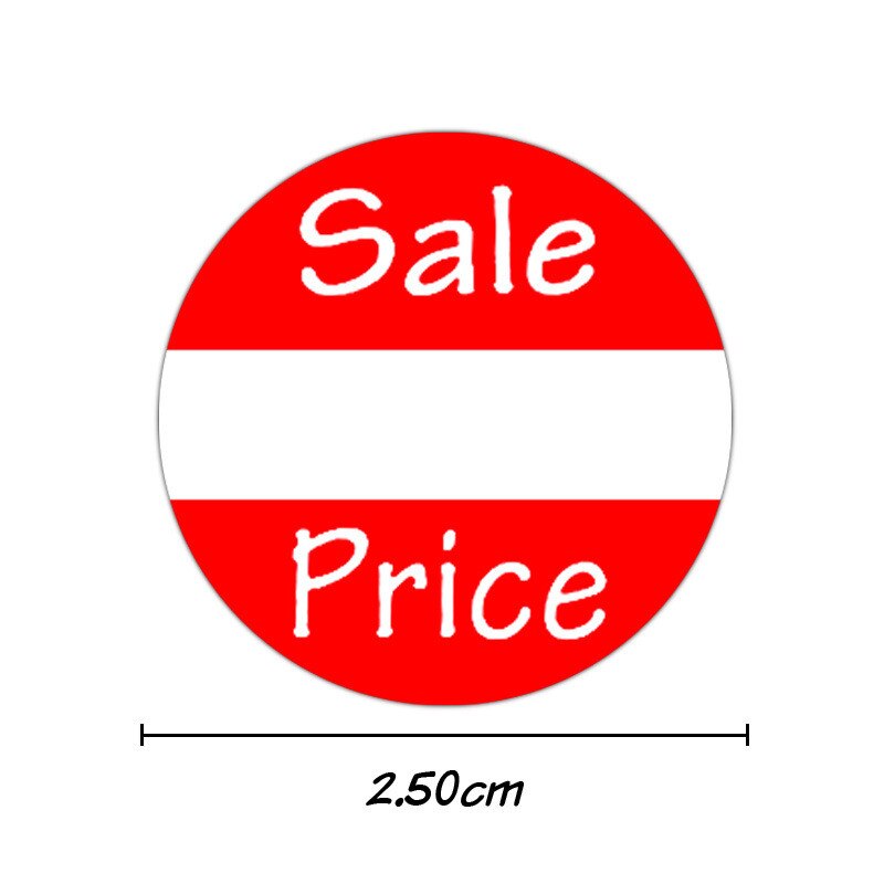 25mm &quot Price" Handwritten Price DIY Sticker for Store Label Bake Cake Seal Price Sign for Fine Merchandise Sticker