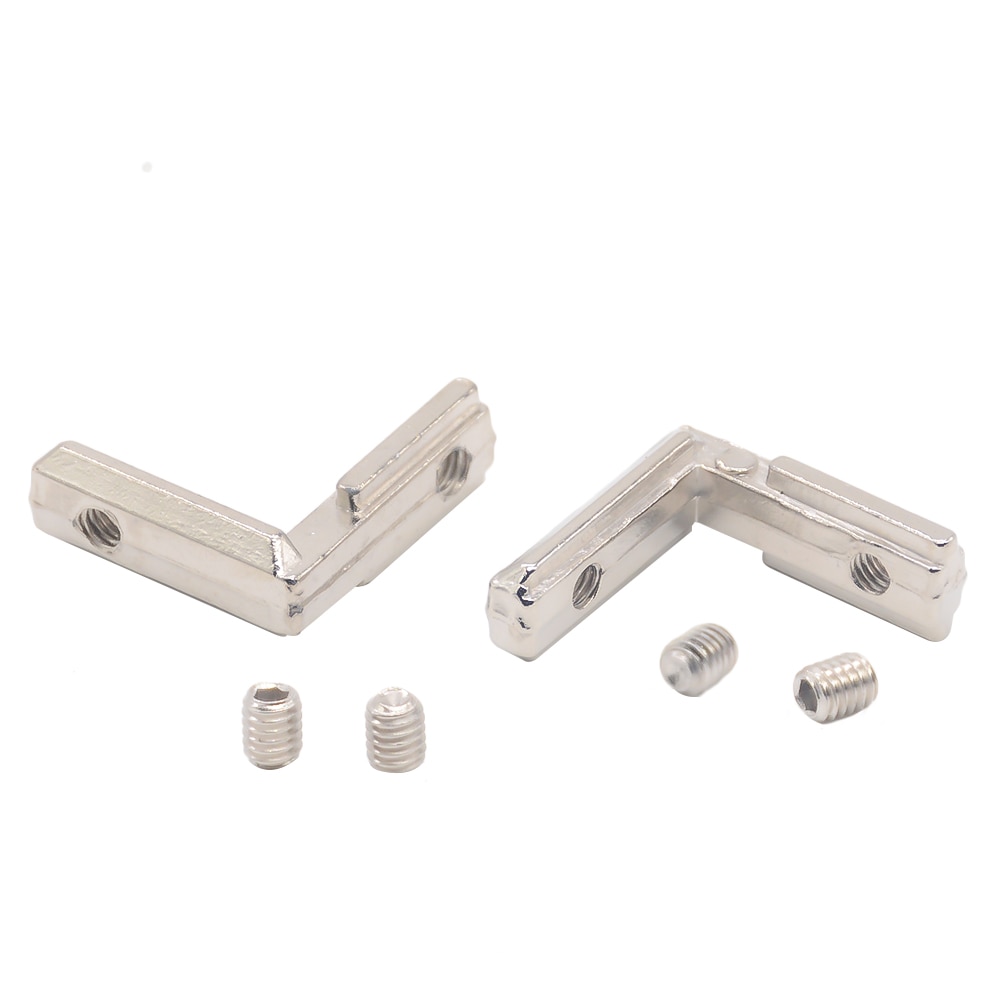 Hotsale T slot L type 90 Degree aluminum connector bracket fastener EU standard 20/30/40/45 series aluminum profile parts