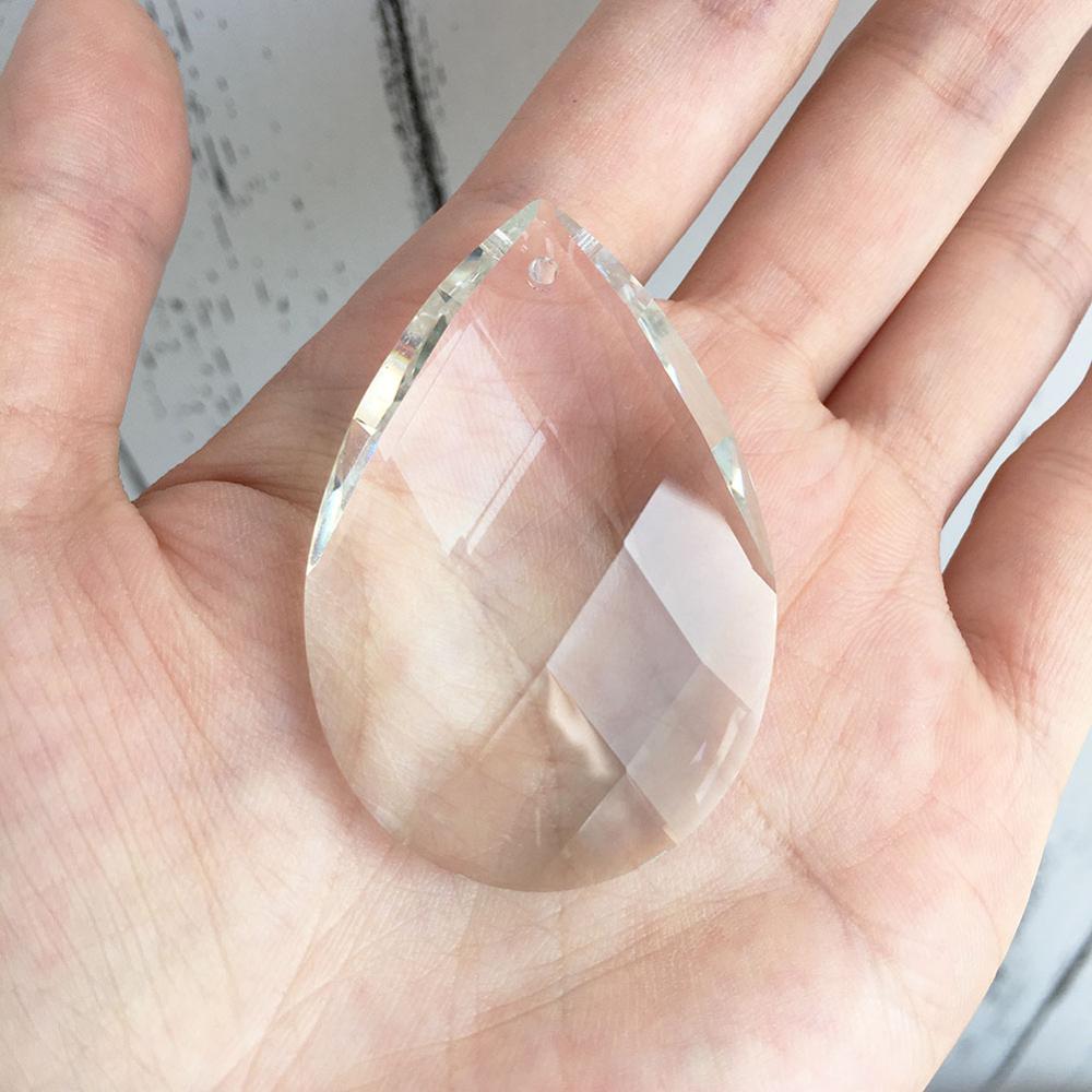 3 kpl /pk 50mm kirkasta kristalliprismaa kattokruunu kristalliriipukset osat riippuvat riippuvalaisimet prismat auringonsieppaaja kotiin, puusisustus