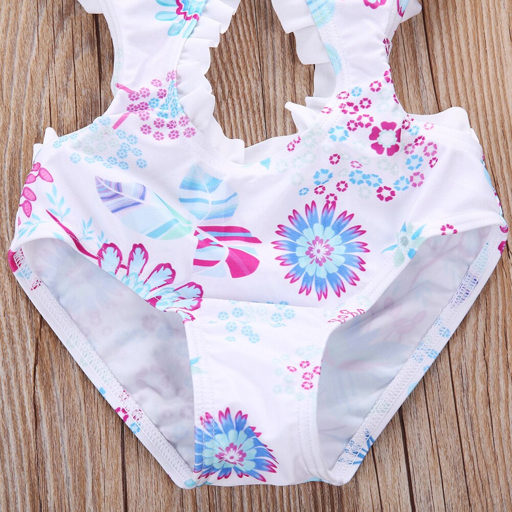 1-6Y bebé niñas traje de baño Niña una pieza niños traje de baño ropa de nado para niños de verano playa