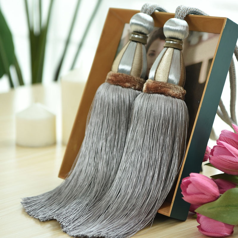 1pc embrasses à rideaux de fenêtre, embrasses à pinces, embrasses à glands, embrasses à boule suspendue, accessoires  cp120#40