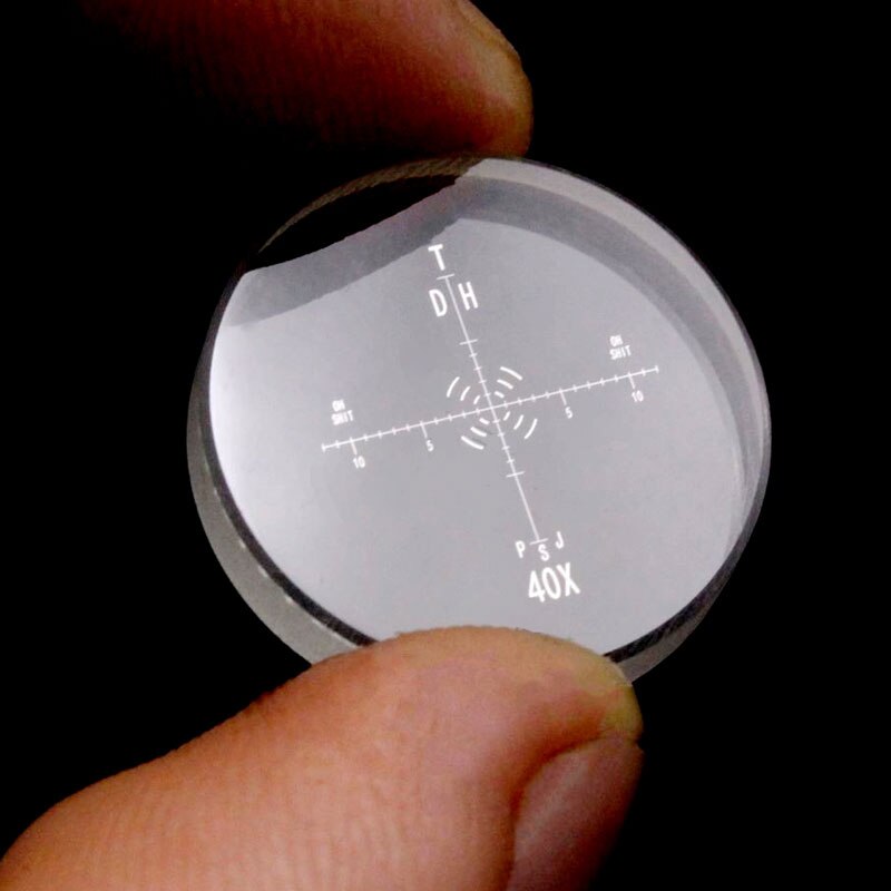 996 Microscope Optical Glass Slides 20mm Diameter Eyepiece Reticle Micrometer Microscope Accessories for Laboratory Measurement