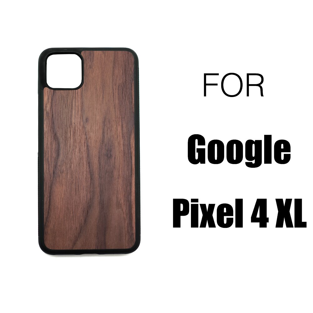 Funda de madera para Google Pixel 4 XL, protector trasero de TPU de palisandro para Google Pixel 4XL Pixel4: WALNUT PIXEL 4XL