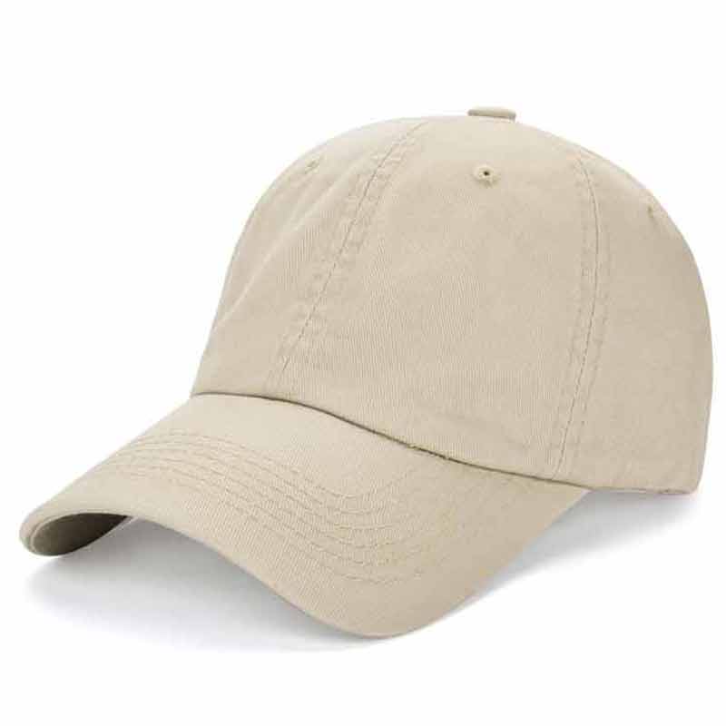 Adjustable Plain Soft Baseball Cap Washed 100% Cotton Dad Hats Unisex Daily Orange Pink Black Red Blue Khaki Brown: Khaki