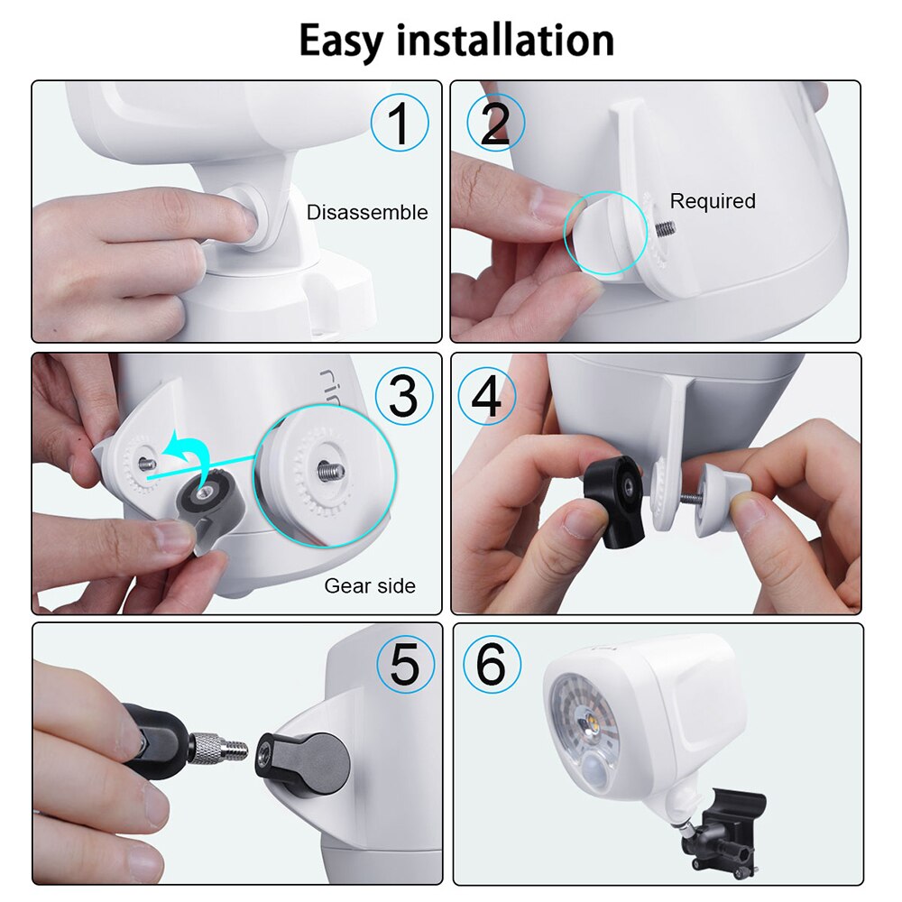 Siding Mount Bracket with BEAMS LED Light Adapter Compatible with Ring Smart Light Spotlight/Netbright Spotlight/LED Spotlight