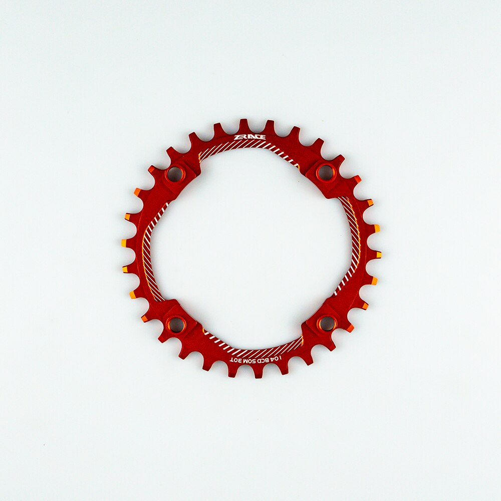 ZRACE Chainrings Chainwheels BCD104, 30T, Narrow Width tooth AL7075 CNC for MTB: Red 30T