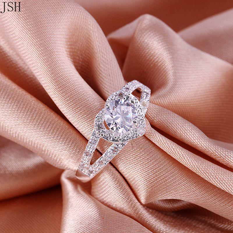 925 Sterling Zilveren Ring Sieraden Fijne Nobele Voor Vrouwen Lady Wedding Party Cz Steen Vrouwen Shiny Crystal Ring