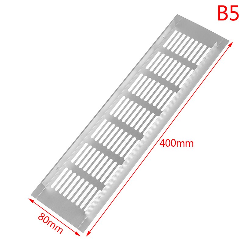 Aluminum ventilation mesh Multipurpose vent Rectangular wardrobe ventilation hole cabinet Shoe cabinet bookcase ventilation mesh: B5