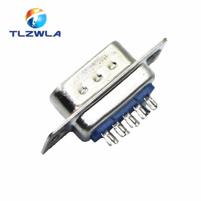 1Pcs RS232 serial port connector DB9 female socket Plug connector 9 Pin copper RS232 COM adapter with Plastic Case DIY