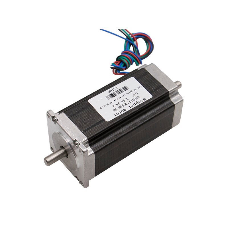 Trinnmotor 3a 57 hs 112-3004 / 4a 57 hs 112-4004 nema 23 425 ozin enkeltaksel eller dobbelaksel 6.35mm / 8mm