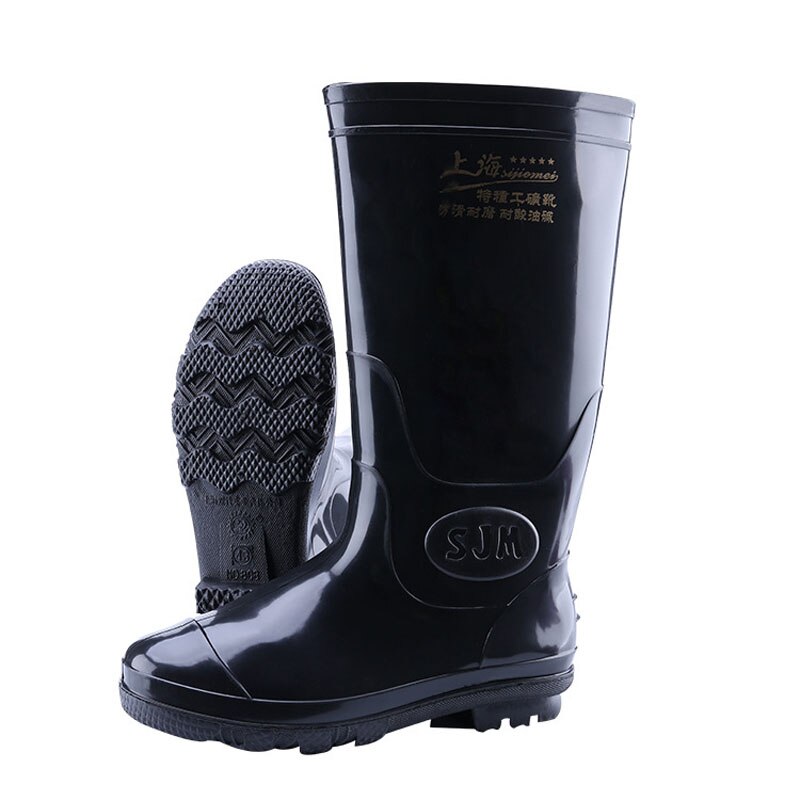 Aleafalling Tall Regen Laarzen Mannen Keuken Fshing Waterdichte Arbeid Bescherming Waterdichte Schoenen Non-Slip Rubberen Laarzen Water Laarzen