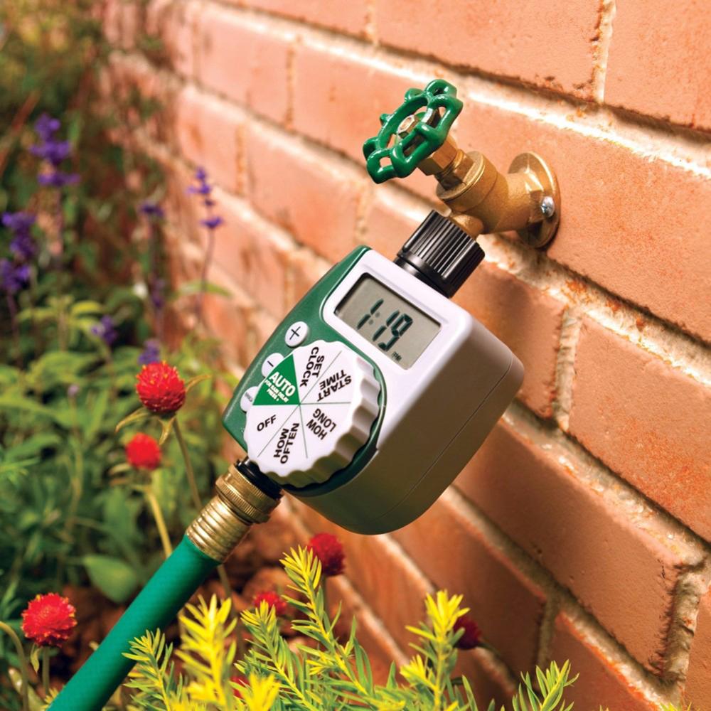 Greneds DVL201 2-Zone LCD Water Timer - 3-145 PSI, Solenoid Valve, With Solar & Rain Stop