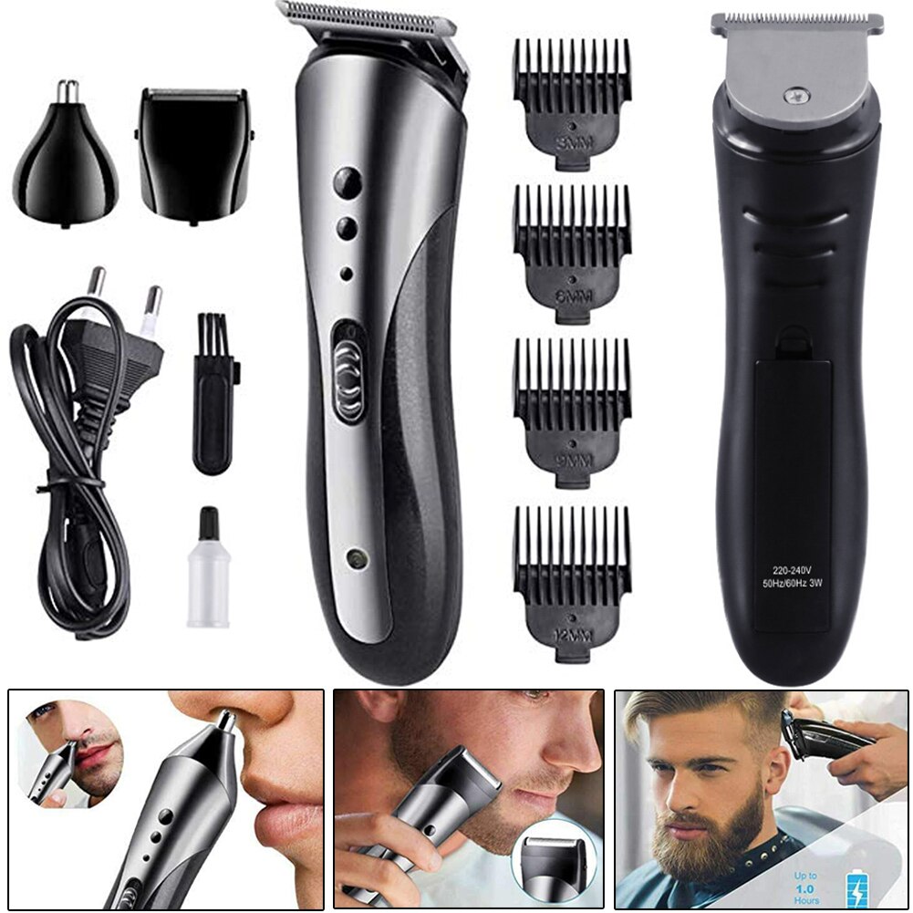 Newly 3-in-1 Electric Beard Shaver for Men Hair Clipper Set Nose Shaving Hair Trimmer CLA88