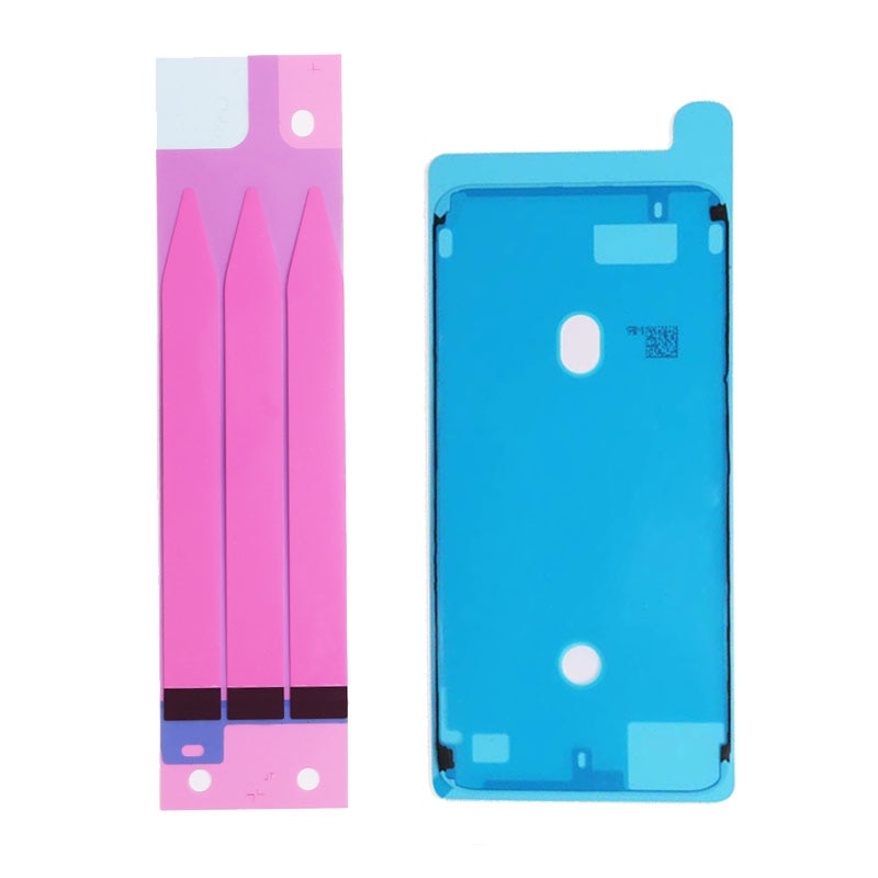 2pcs/set Battery Adhesive Sticker Strips + LCD Display Waterproof Seal Adhesive Sticker for iPhone 6S 7 8 Plus X