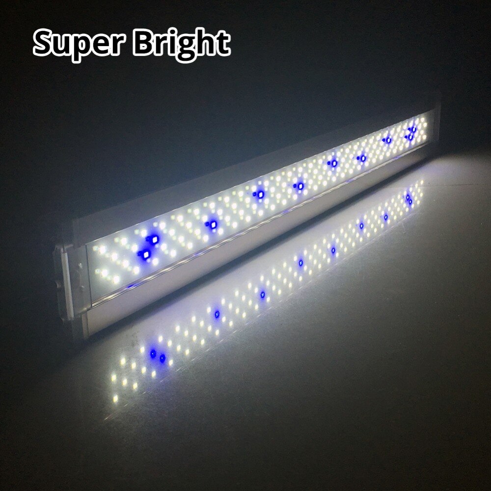 NICREW Aquarium LED Light Lighting Plants Grow Lamp 6500k-7500K Ultra Thin Plant Lighting for Fish Tank Aquarium 12W 14W 18W 24W
