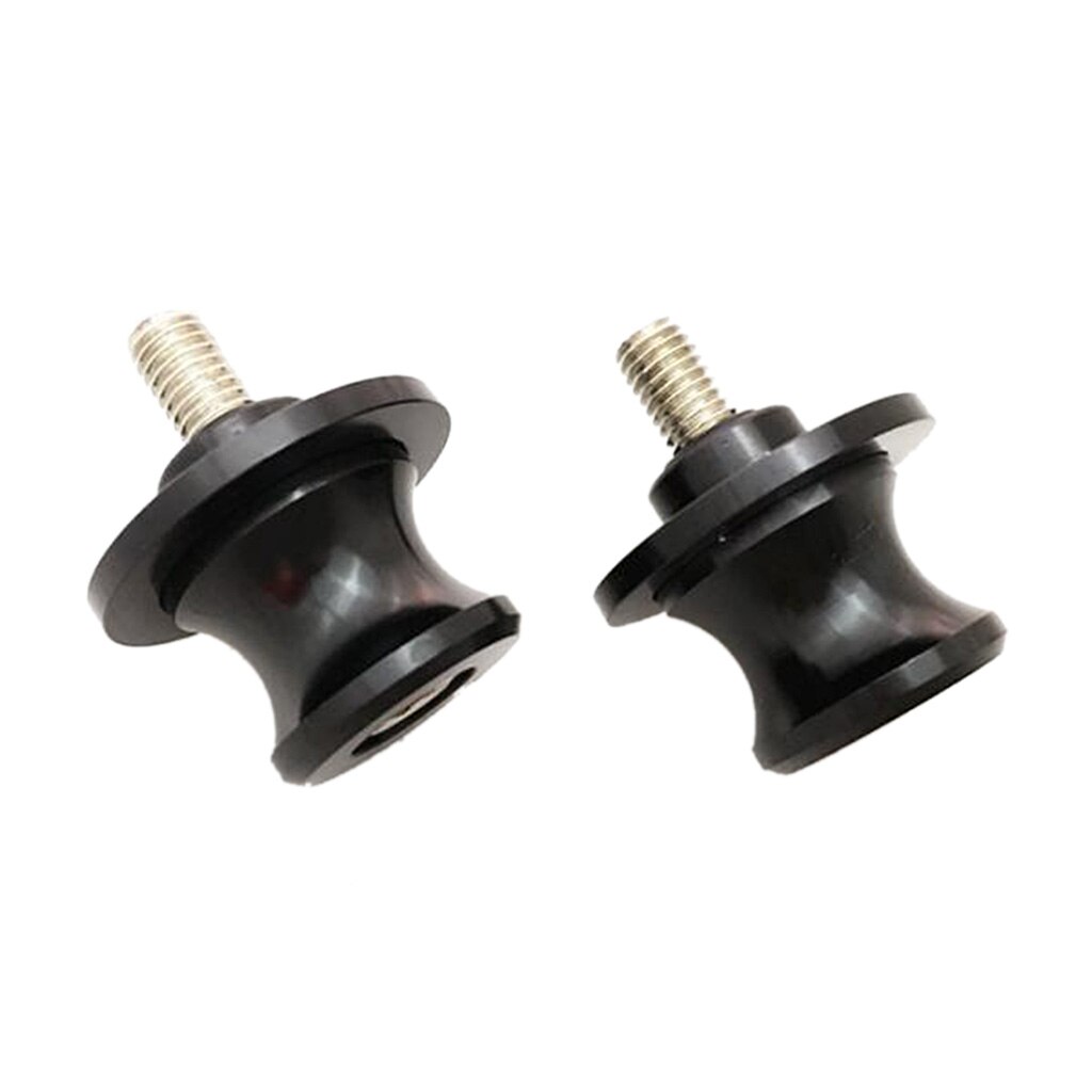 2x Universal 8mm Aluminum CNC Motorcycle Swingarm Slider Spools Bobbin BLACK