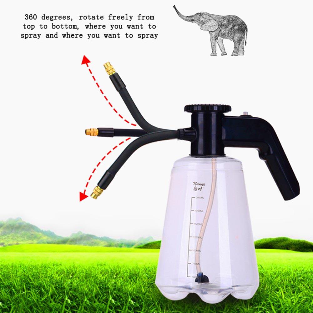 2L jardin pulvérisateur électrique 360 réglable électrique automatique pression eau pulvérisateur bouteille jardinage arrosoir Pot d'eau