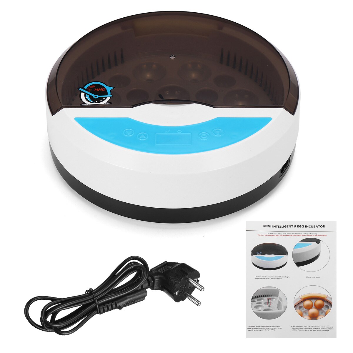 Farm Hatchery Incubator Brooder Machine 220V 9 Eggs Incubator Hatchery Equipment Farm Hatchery Incubator Brooder Machine