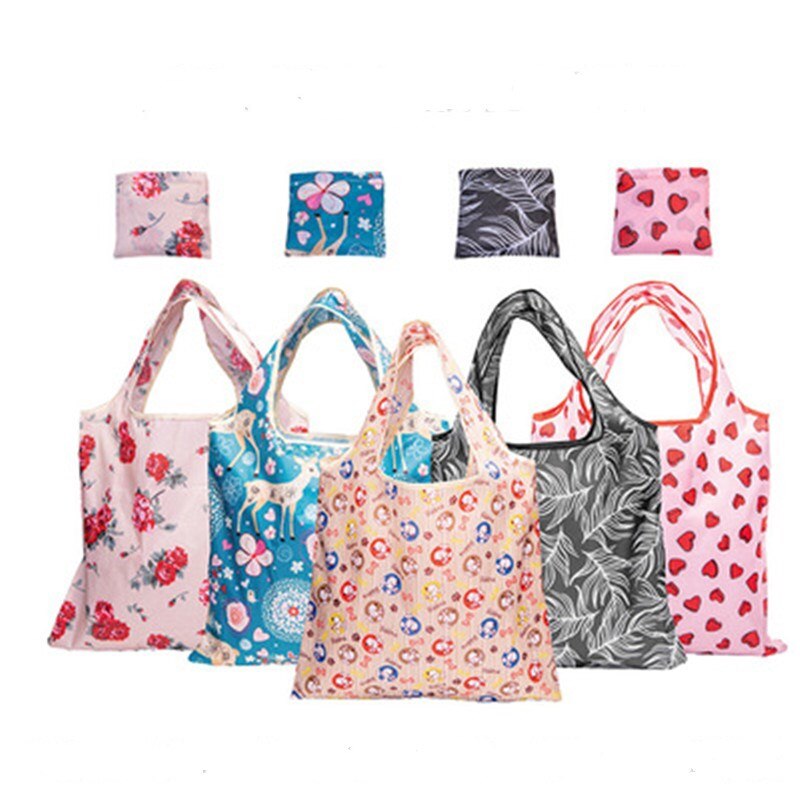 Large Size Foldable Shopping Bag Reusable Eco-friendly Waterproof Backpacks Tote Grocery Foldable Storage Bag Shopper bag