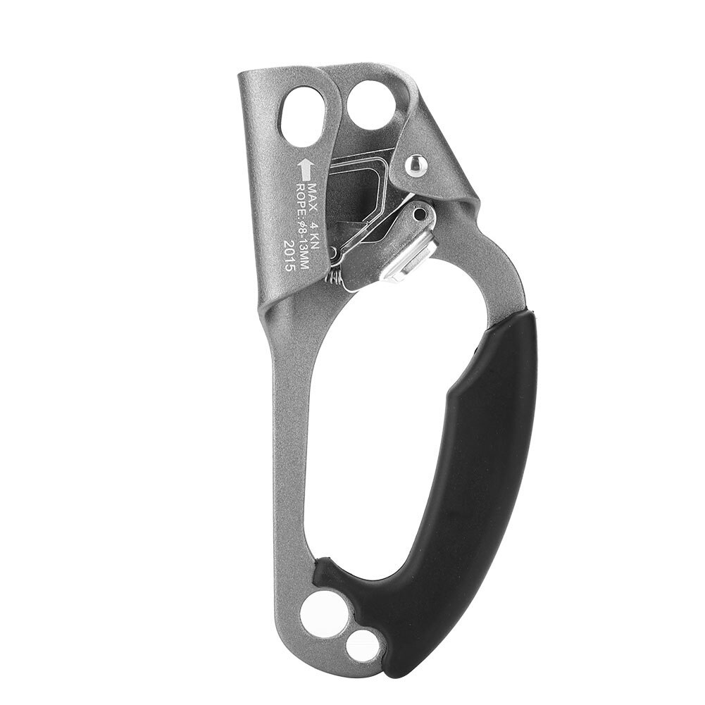 Right Hand Climbing Rope Handle Clamp Rock Climbing Rope Tools Jumar Clamp Right Hand Ascender Device Mountaineer Handle: 02