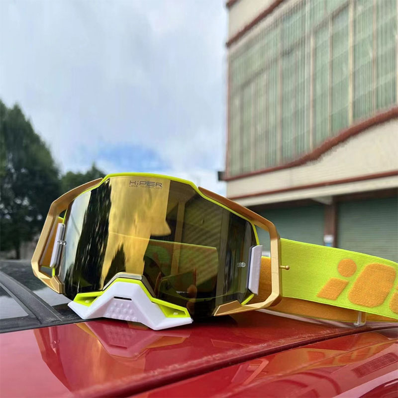 Gafas de Motocross para motocicleta MTB ATV Gafas protectoras máscara a prueba de viento Gafas de protección patinaje Oculos Motocross: Naranja