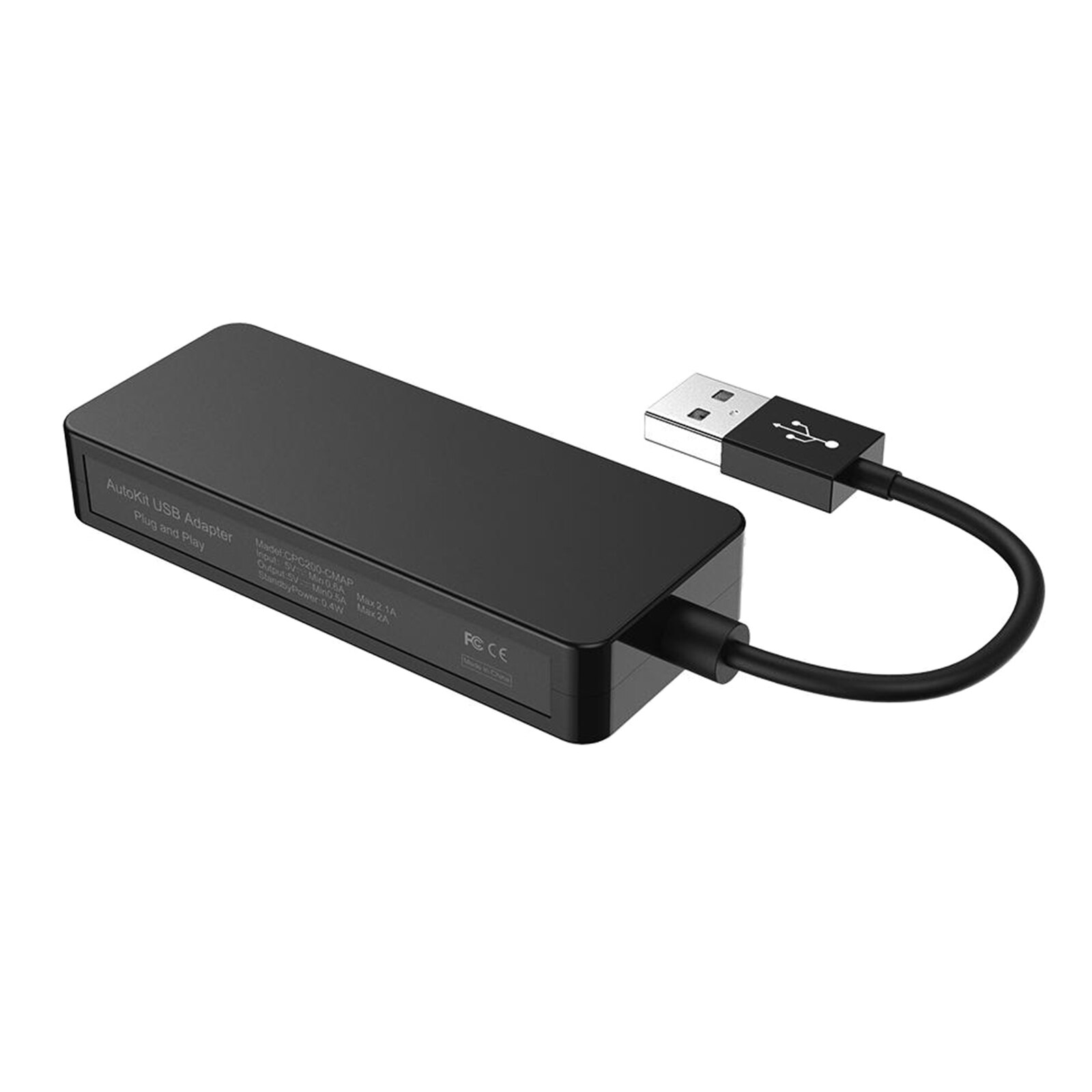 Dongle intelligent filaire, Mini clé USB, pour lecteur Android, Navigation, Auto, noir