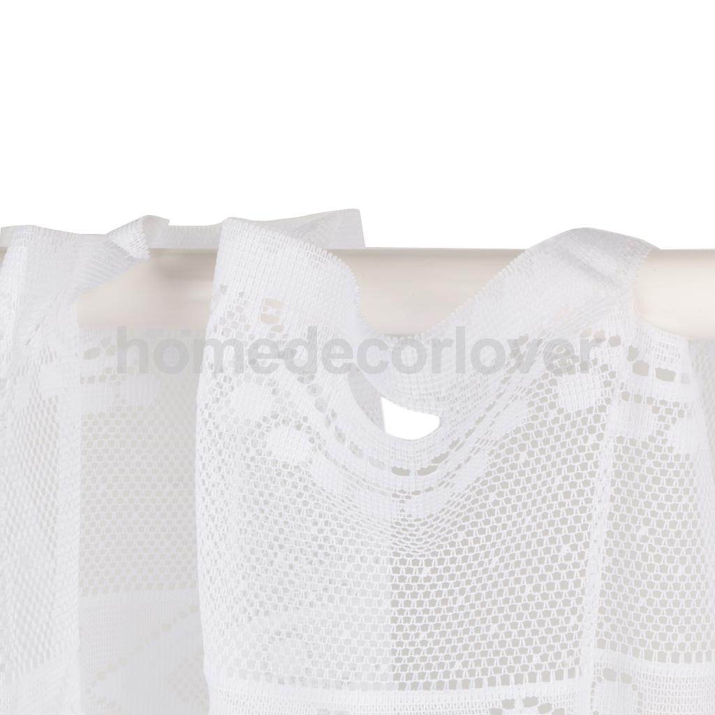 Fönster dressing polyester net kort gardin hem kök cafe gardin nivå halva fönster valances , 20 x 63 tum