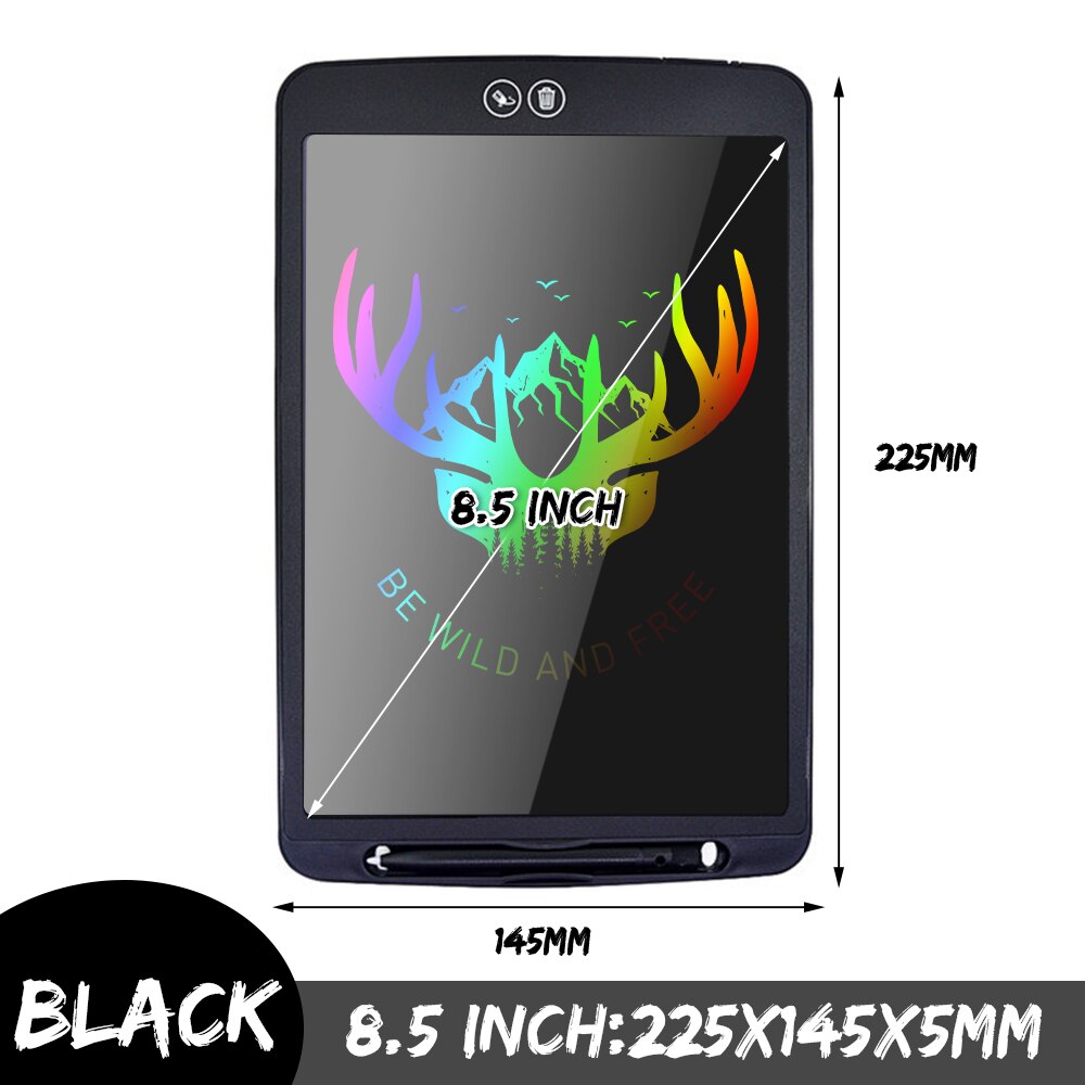 12 inch LCD Writing Tablet Partially Erasing Drawing Board Electronic Thick Pen Highlighting Pads DIgital Tablets With Battery: Red