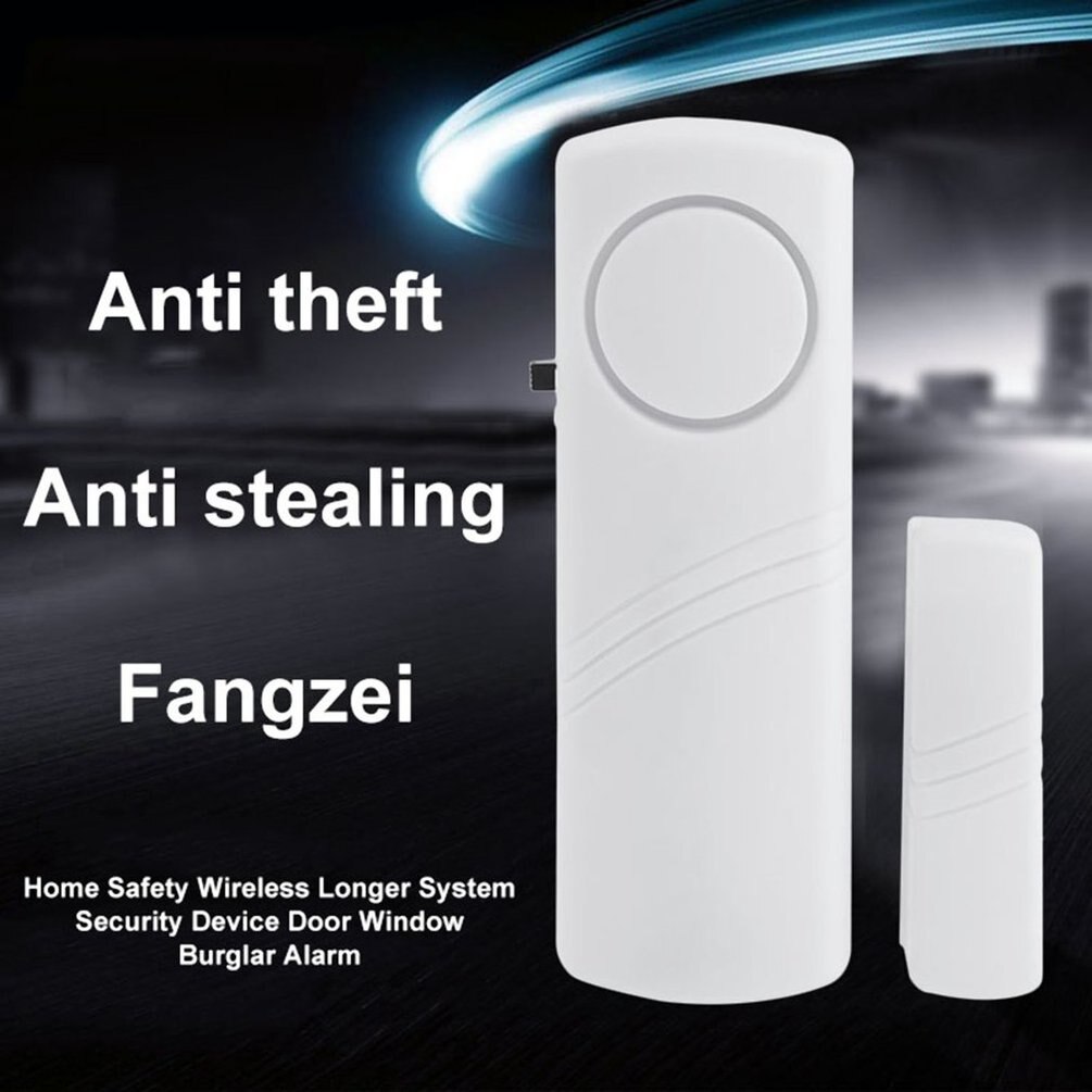 Home Safety Wireless Door Sensor Door Open/Closed Detectors with Magnetic Sensor Wireless System Alert Security Alarm