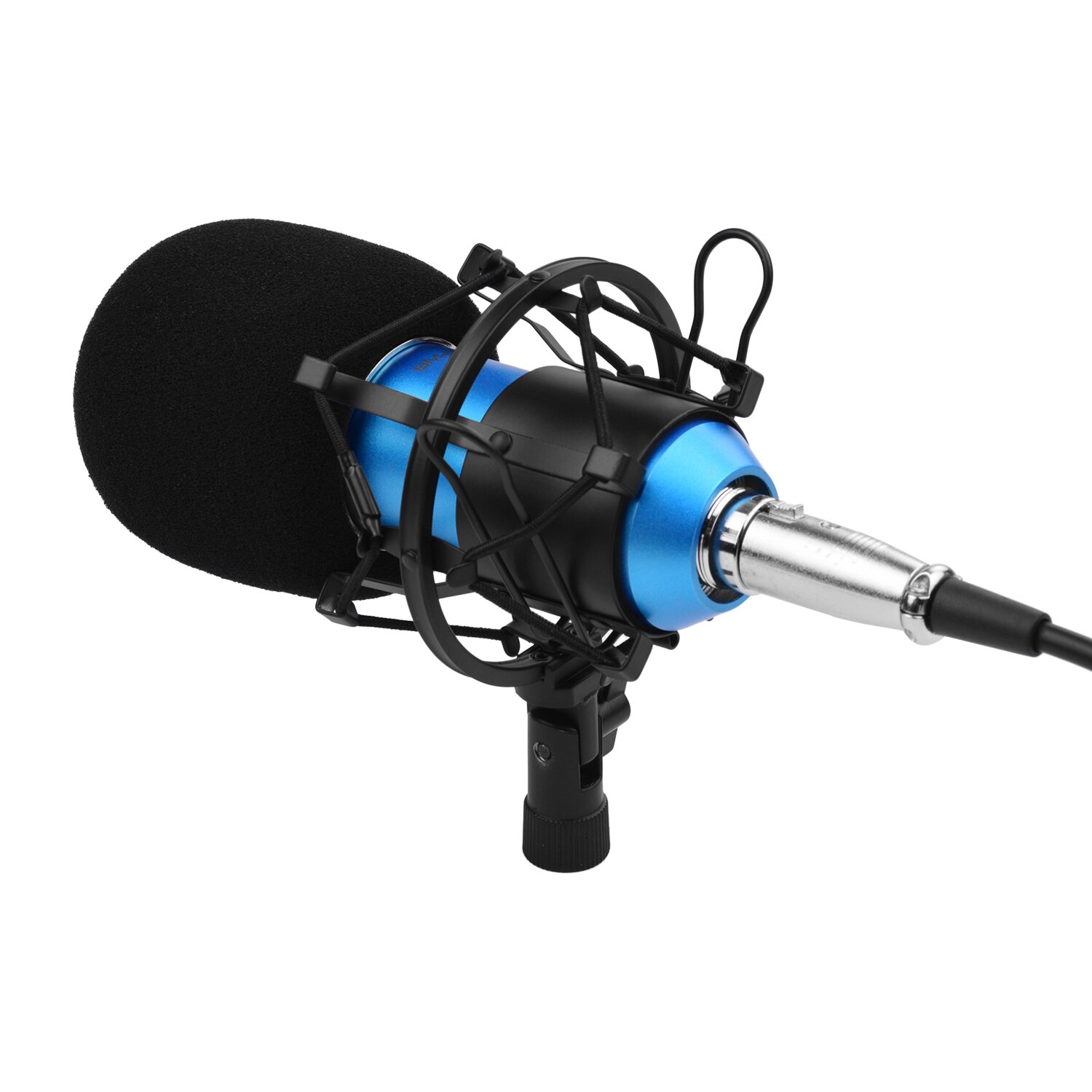 Cardioid Condenser Microphone Kit with Audio Cable Metal Shockproof Clamp High Sensitivity Low Noise Mic