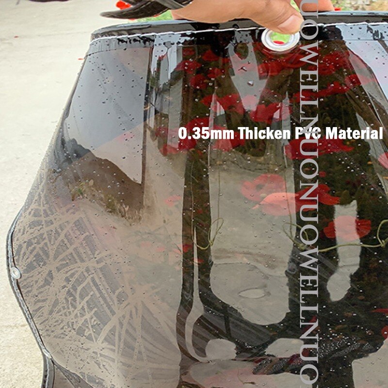 Custom 0.35mm Thick PVC Rainproof Cloth Black Transparent Tarpaulin Garden Plant Awning Aiti-UV Sun Protective Waterproof Cover