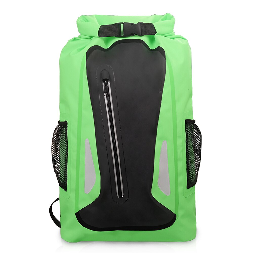 Bolsa seca impermeable al aire libre 25L reflectante ligero Camping Gear mochila senderismo bolsa deporte mochila mujeres hombres bolsa deportiva