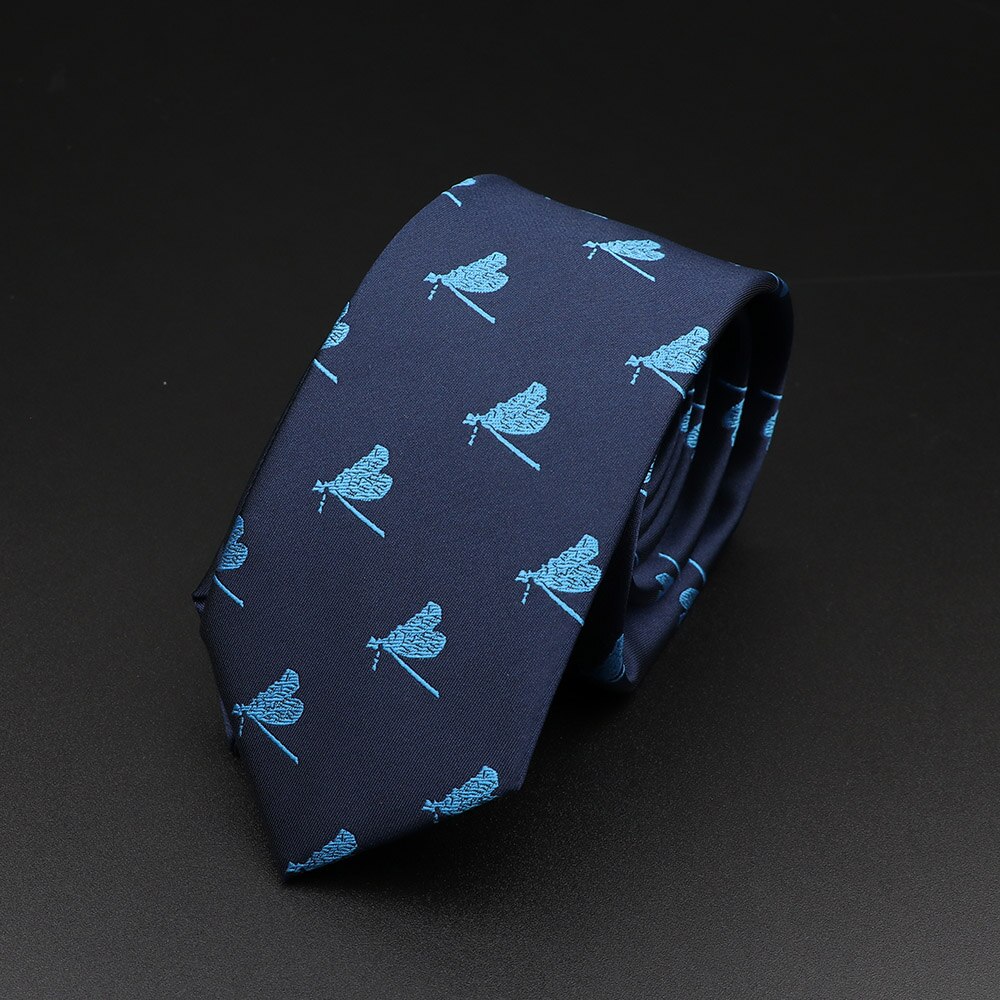New Arrival męskie krawaty zwierząt krawaty dinozaur owad wzór niebieski czerwony mężczyzna krawat ślubny 6cm krawat biznes krawat dla mężczyzn: 4