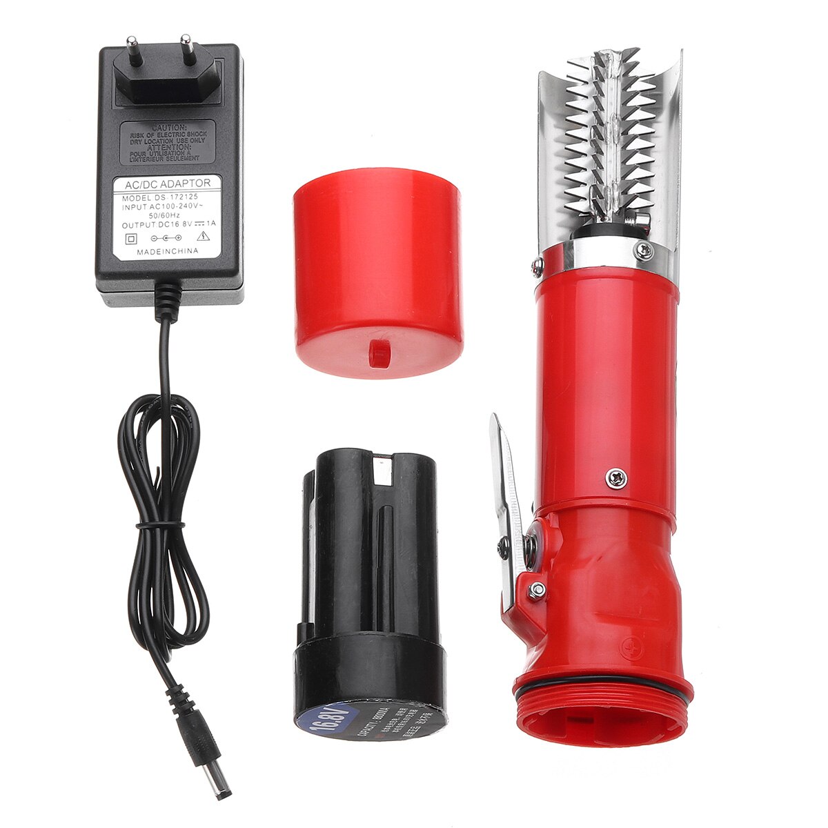 96w laddningsbar universal elektrisk vågmaskin fiskeavkalkningsmaskin fiskrengöring tvättmedelsborttagare skrapa skaldjur