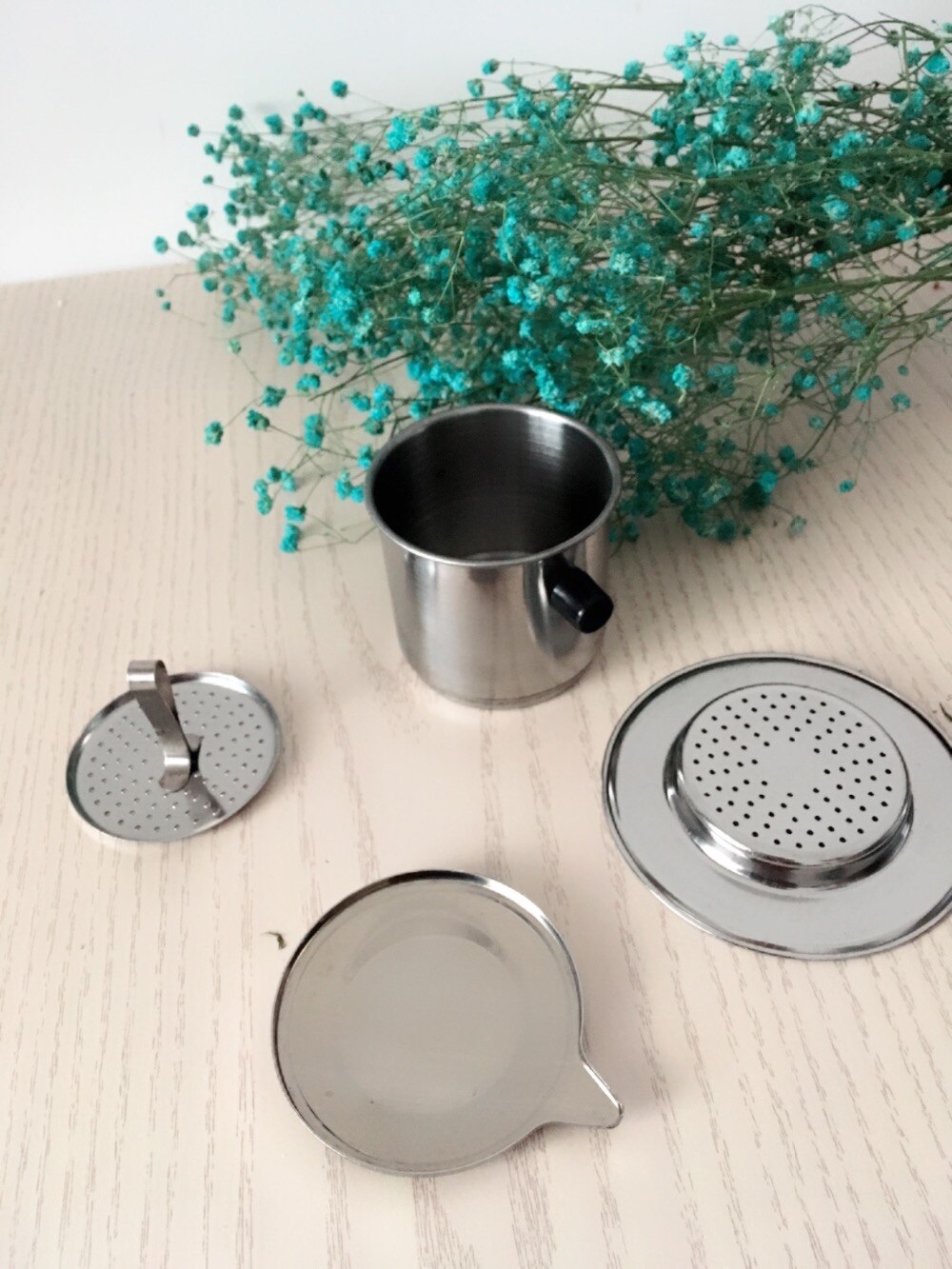 Stainless steel drip coffe maker/drip coffee cup/vietnam coffee maker /coffee filter pot/fast hand punch filter cup
