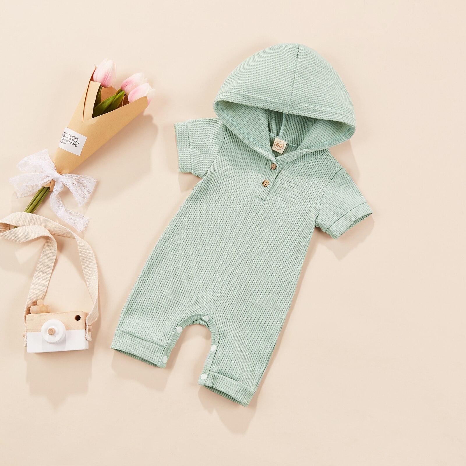 Baby 0-24m neugeborenen-Baby-Overall, kurzärmelig, mit kapuze, sommerkleidung für kleinkinder, jungen, kostümich  d01