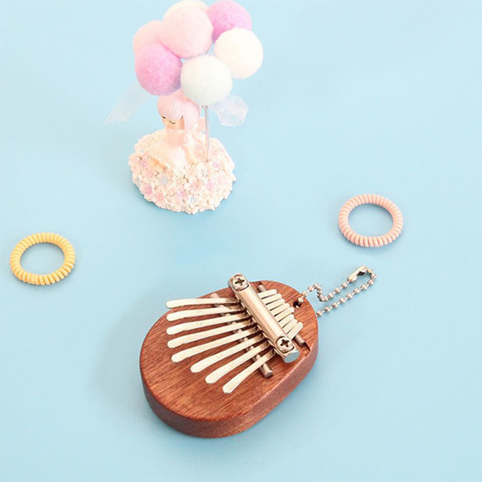 Houten Duim Piano Muziekinstrument Plezierige Kalimba 8 Keys Mini Vinger Instrument Levert Voor Kinderen Volwassen