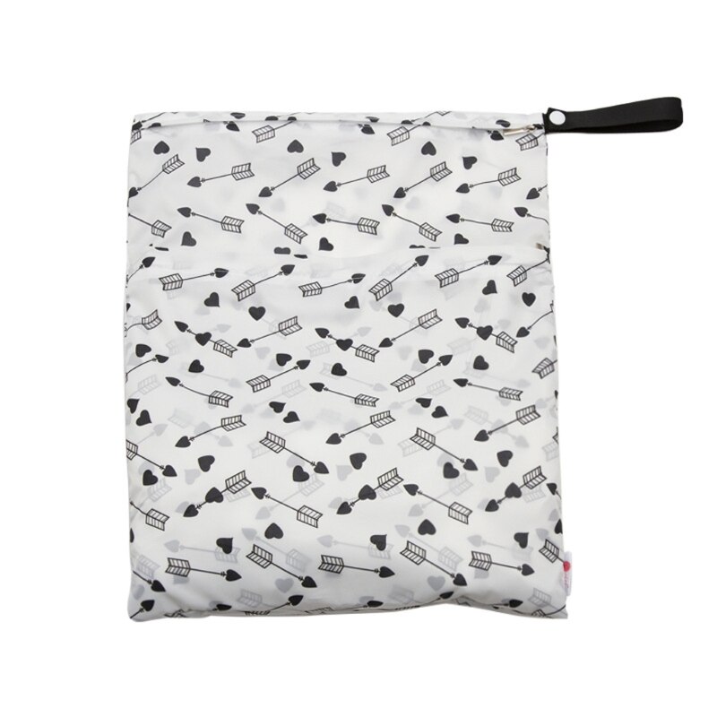 PUL – sac à couches réutilisable et étanche, pochette imprimée, sac sec et humide de voyage, 29x36cm: 2