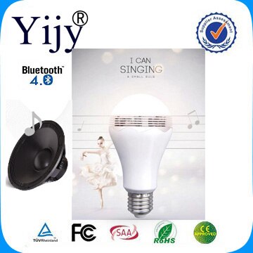 E27 LED muziek lamp 5 W AC220V wit led licht bluetooth luidspreker door mobiel