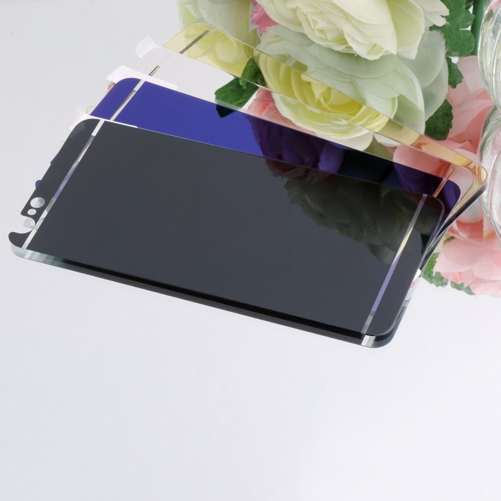 Rückseitenschutz aus gehärtetem glas mit galvanisierter spiegeloptik für iphone 6 plus 5.5 ''