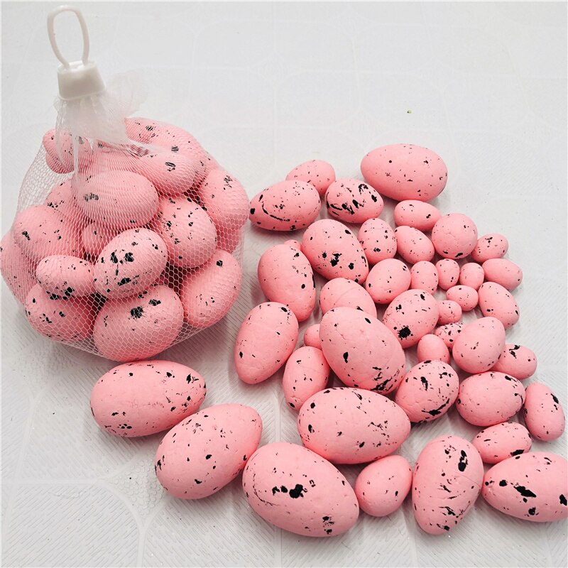 30Pcs Package Foam Easter Eggs For Home Party DIY Craft Kids Favor Easter Decoration Supplies