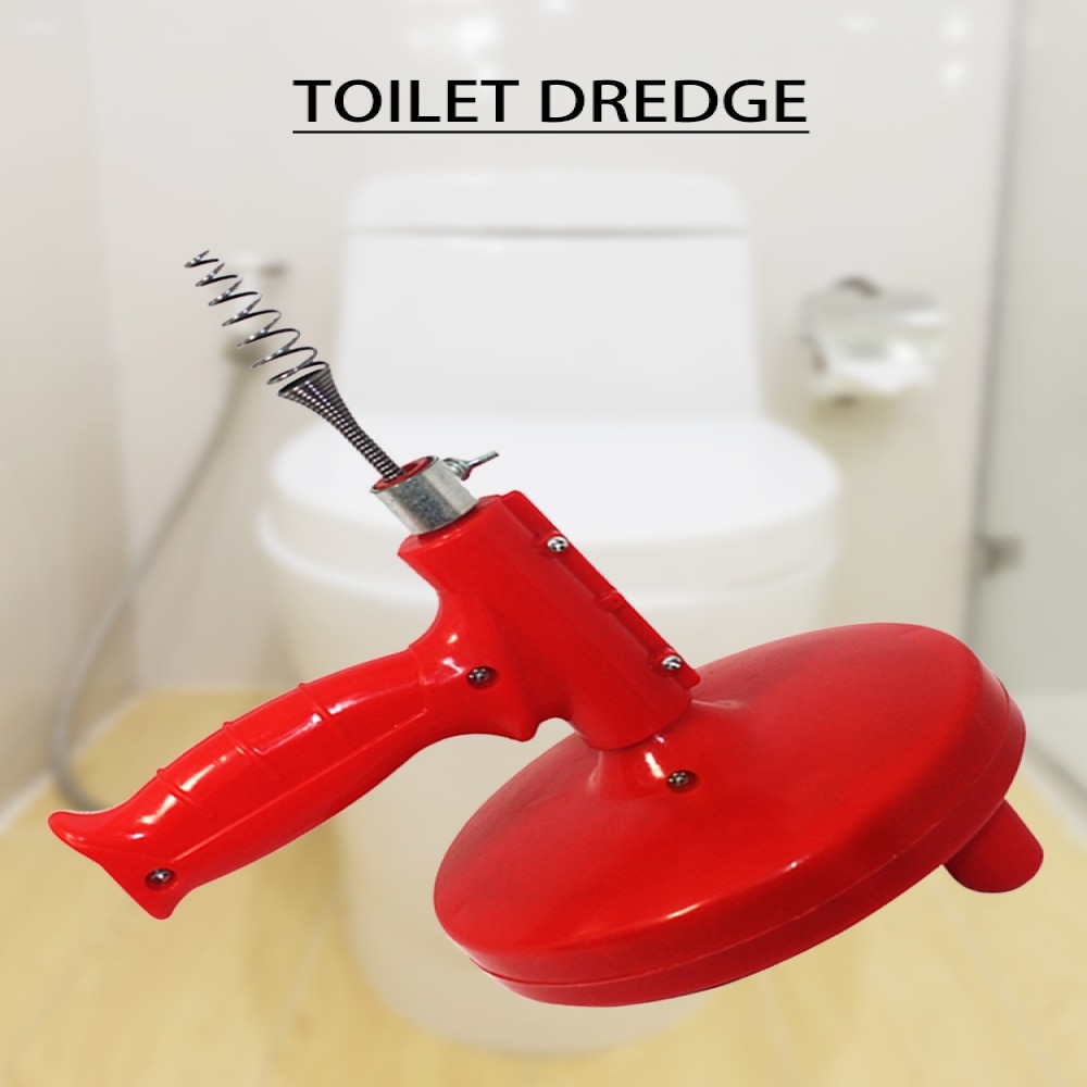 5M Drain Cleaner Cable Snake Plumbing Sink Cleaner Bathroom Bathtub Drain Toilet Dredge Pipes Sewer Filter Sink Cleaning Clog