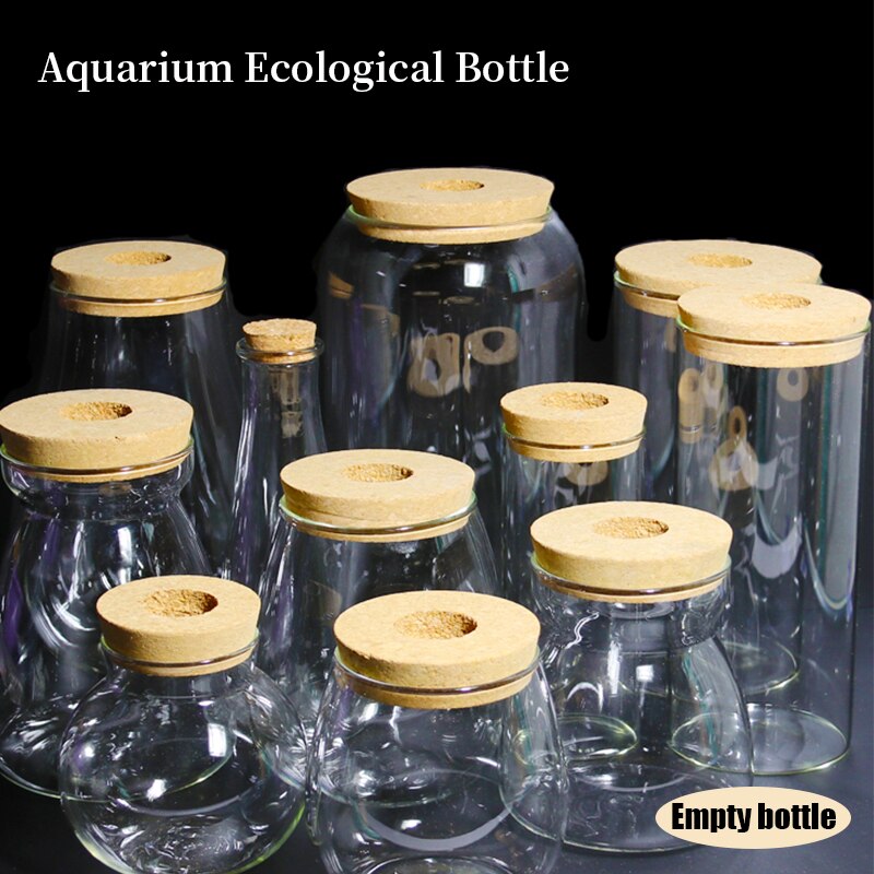 Mini Glazen Aquarium Betta Aquarium Aquarium Aquarium Micro Landschap Ecologische Fles Lege Fles Diy Aquarium Accessoires