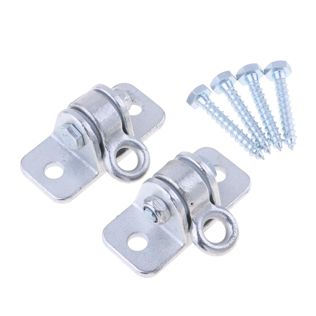 1 Pair Swing Wall Mount Bracket Hammock Great Load-bearing Hook Hold 15 KN With 4 Screws Use in Inside / Outside Home