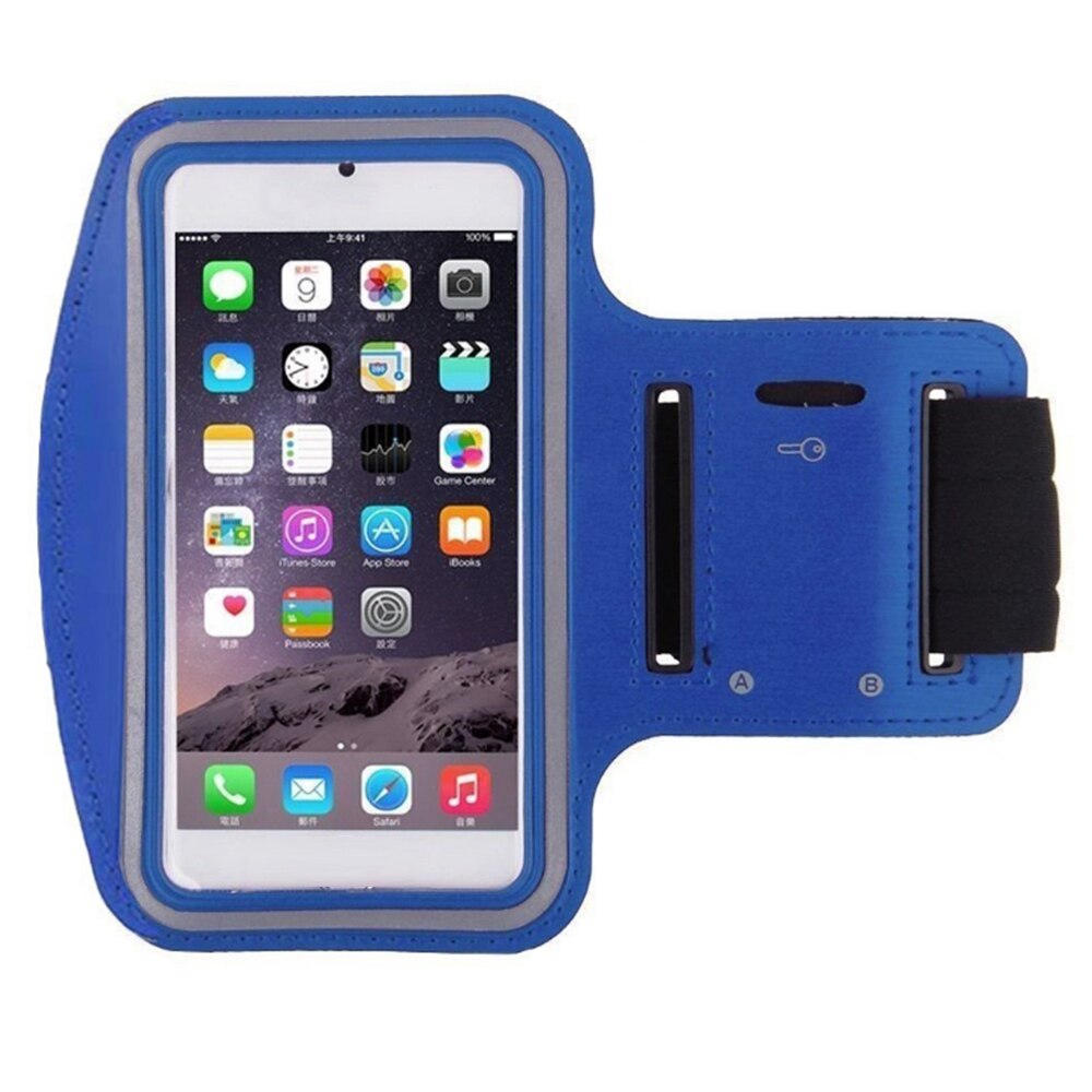 Brazalete deportivo Universal para correr para Iphone X, 7, 8, 6s, 6 Plus, S9, S8, Xiaomi, funda para teléfono, 6 pulgadas: Dark blue