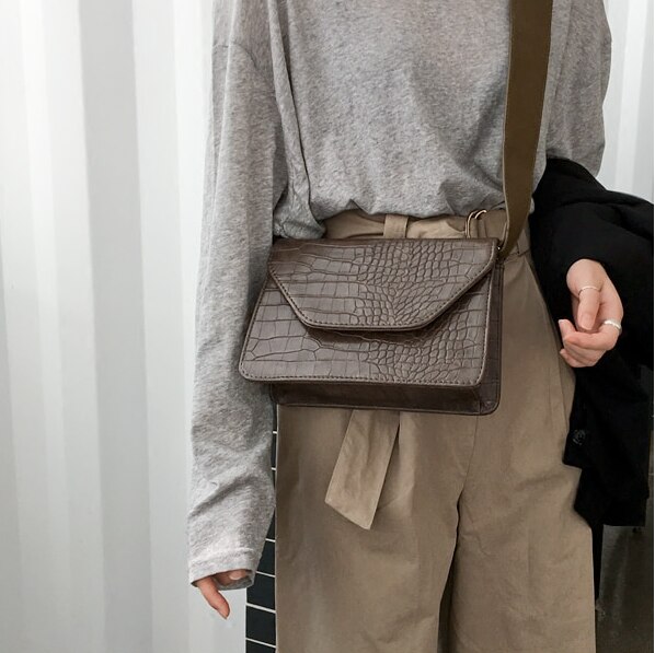 Bolso de mujer a la un bolso de hombro señora chica Linda vintage messenger bolsa cruzada simple yuii2